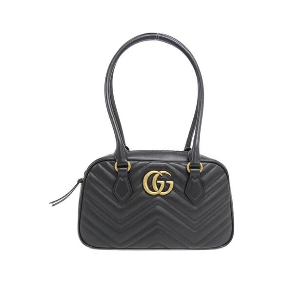 GUCCI Black GG Marmont Shoulder Bag - Picture 1 of 7